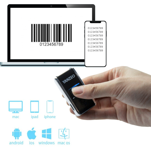 YZ2002 1D Mini Wireless Scanner Portable Bluetooth barcode reader Pocket Memory Laser Scanner (10pcs)