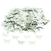 Silver butterfly shape table confetti for wedding decoration