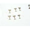 Gold glass  shape table confetti for wedding decoration