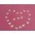 Pink love heart  shape table confetti for wedding decoration