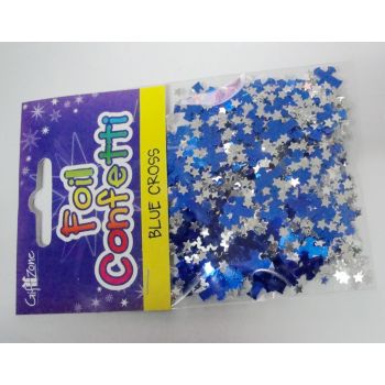Blue cross  table confetti for Chirstmas decoration