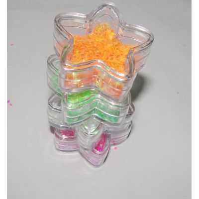 High temperature rainbow glitter powder for nail polish