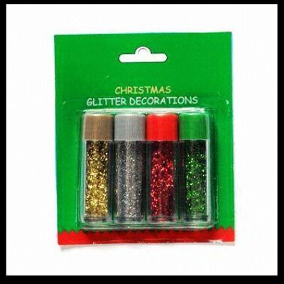 Fine green color glitter powder for DIY crafts