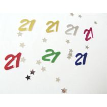 Age 21  table confetti for Birthday celebration decoration