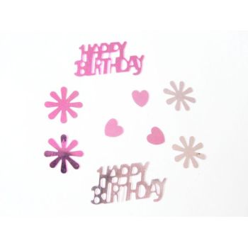 Happy Birthday shape table confetti for Birthday celebration decoration