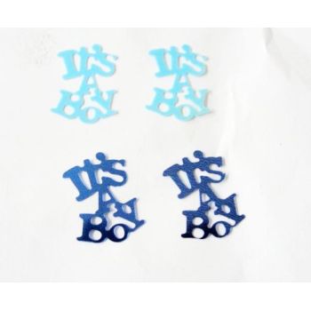 It's a boy shape table confetti for Baby's Birthday celebration