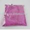 pink color PET glitter powder in small package