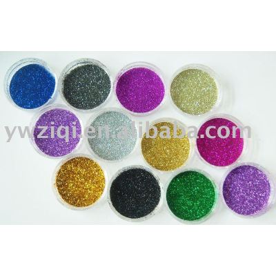 hexagon laser glitter powder for gift decoration