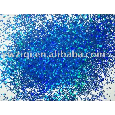 Blue High temperature hexagon PET glitter powder