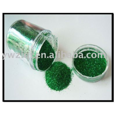hexagon colorful glitter powder for embossing