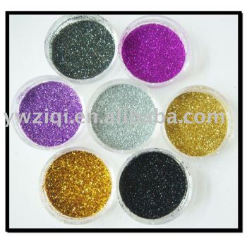 solvent resistance glitter powder for nail polish