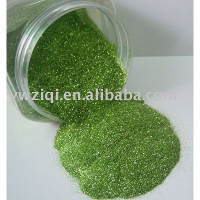 Light green glitter powder for photo frame crafts