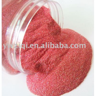 red color glitter powder for textile factory