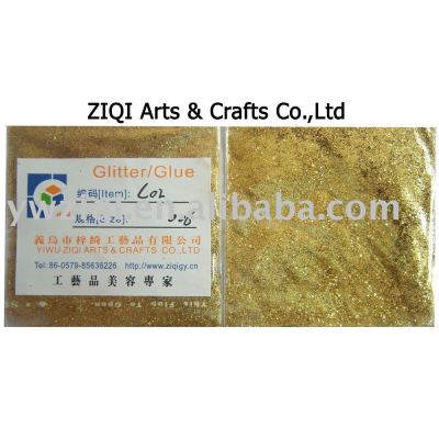 Gold color high temperature glitter powder special for glitter glue