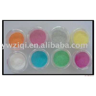 Glitter powder in kit used for cosmetic