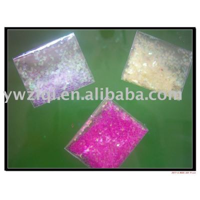 Fine Glitter powder used for nail polish