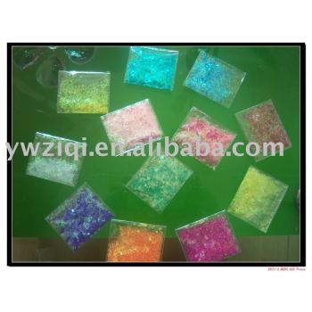 rhombus glitter powder exert in glass bangles box