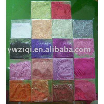 hexagon embossing glitter powder for shoes decoration
