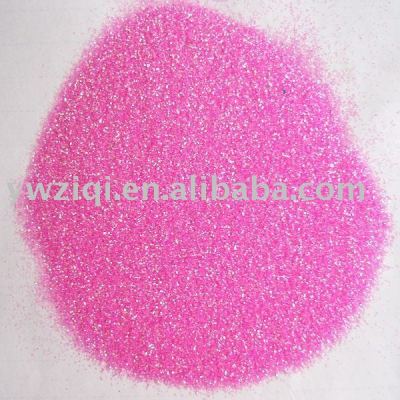 Fine pink glitter powder for Christmas decoration