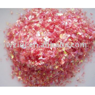 Rainbow pink color glitter powder product