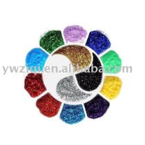 multi-color hexagon high temperature glitter powder for greeting cards