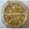 Hologram gold rhombus glitter powder fro crafts decoration