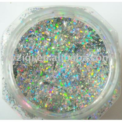Silver hologram 200 C high temperature glitter powder