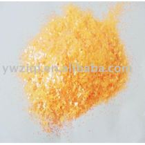 Orange color rhombus shape glitter powder for crystal crafts decoration
