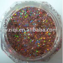 PET holographic glitter powder available