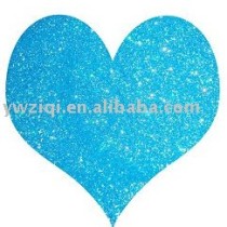 hexagon rainbow light blue glitter powder