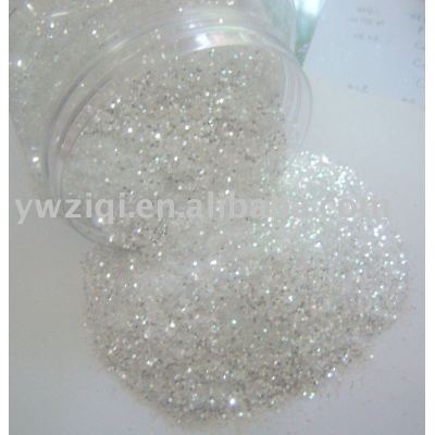 silver hexagon colour glitter powder