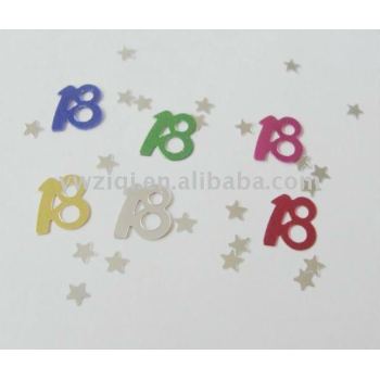 PVC material number paillette for anniversary celebration