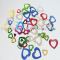 Metallic color heart shape PVC confetti for party decoration