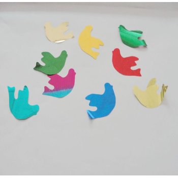 PET bird decoration confetti