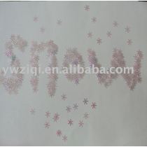 PVC snow shape table confetti
