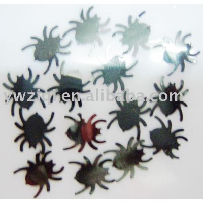 PVC spider table confetti for Hollowen decoration
