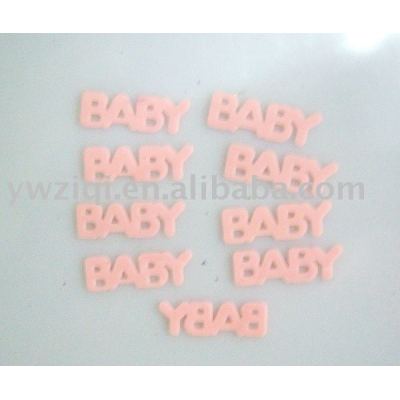 Baby pink English letter paillettes for Children's Day