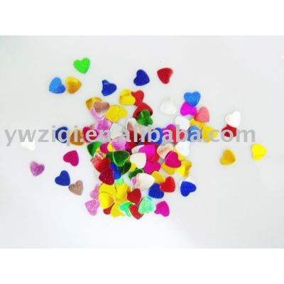 PVC Heart shape table confetti for wedding celebration gift