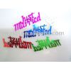 Just married table confetti for Valentines' Day celebration
