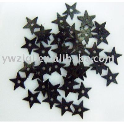 Black pvc star confetti /flake for Holloween decoration