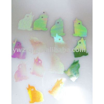 Chicken shape PVC table confetti for Easter celebration