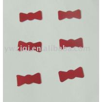 PVC bowknot design paillette for garment decroation