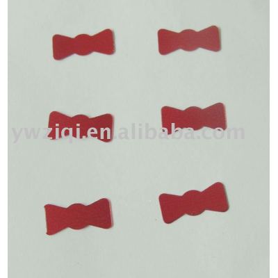 PVC bowknot design paillette for garment decroation