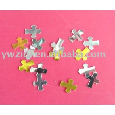 Cross Shape pvc table confetti for Christmas decoration