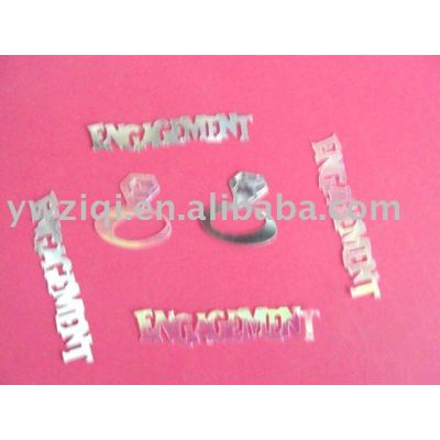 Love day engagement table confetti sequins for wedding celebration