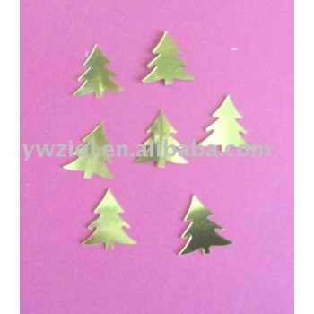 PVC Golden Christmas Tree glitter paillette