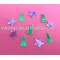 PVC Christmas hat and star shape table confetti for Christmas