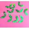Leaves Shape pvc glitter paillette for New year decoration