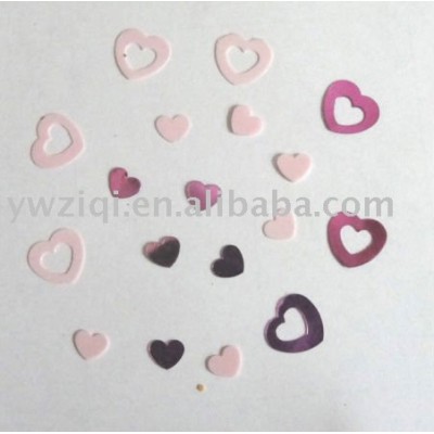 Heart Shape pvc table confetti Valentine's Day decoration