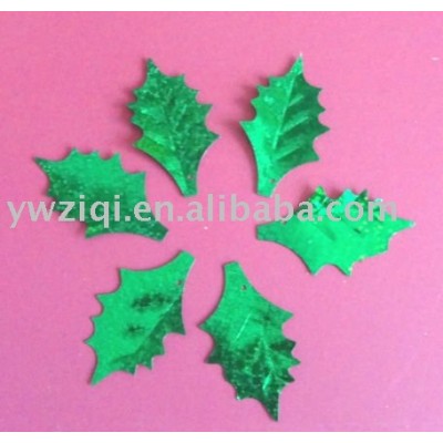 Maple leaf pvc glitter paillette for Earth Day decoration
